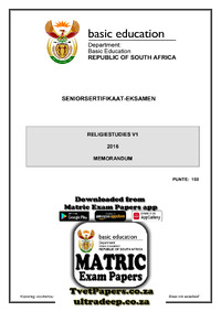 Religion Studies P1 May-June 2016 Memo Afr.pdf